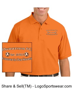 DFC Tribute Polo (Orange) Design Zoom